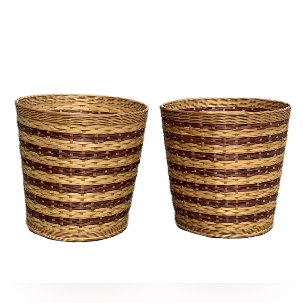 New vintage wicker matching Baskets (set of 2)